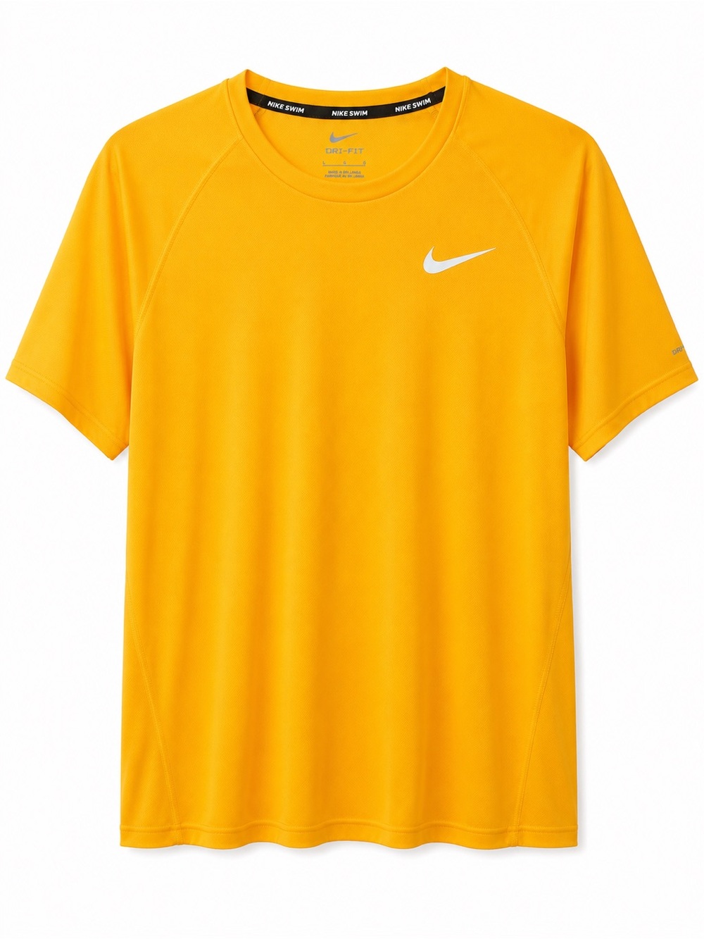 Nike Short Sleeve Performance Tee - Yellow with White Swoosh